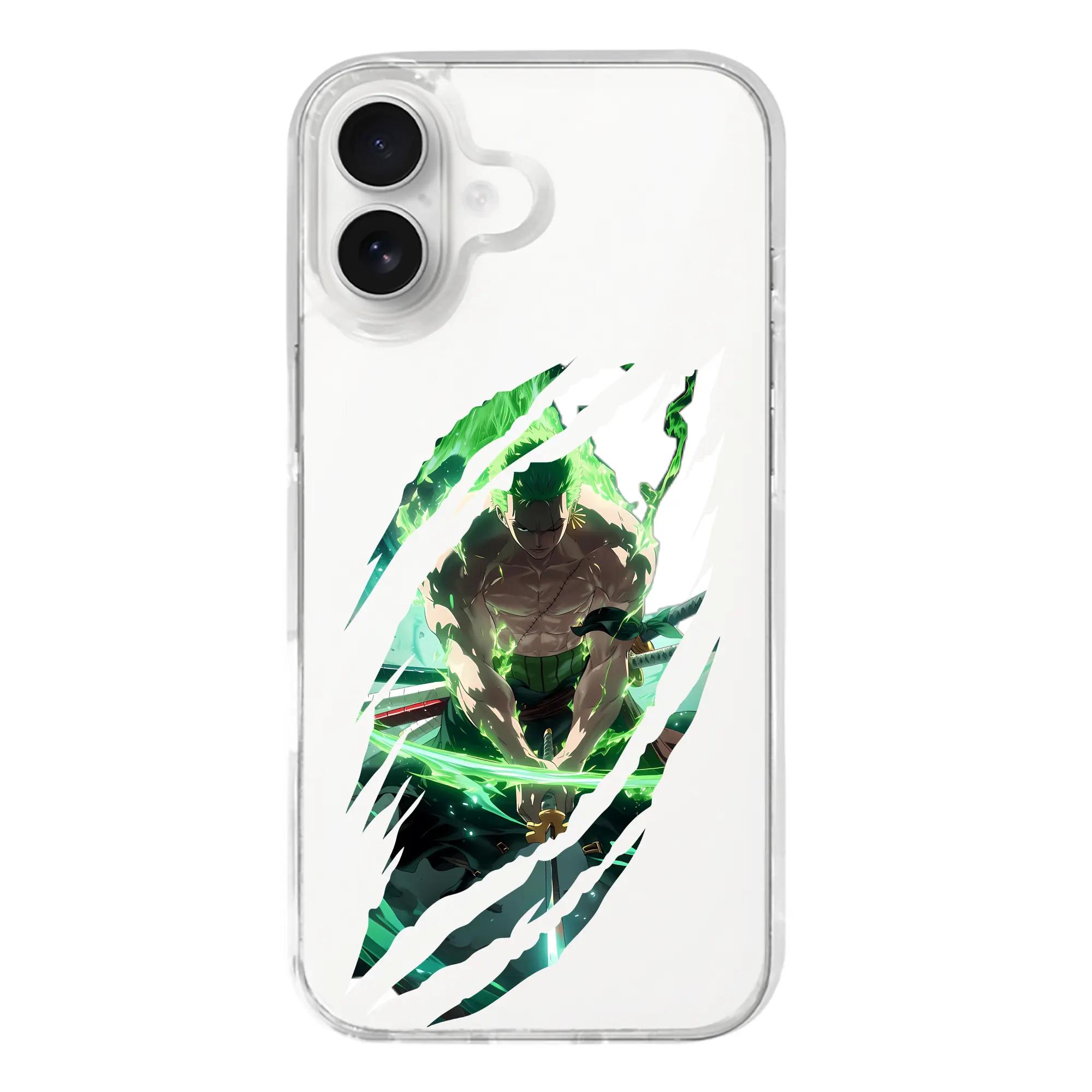 ワンピース グッズ ロロノア・ゾロ - iPhone 17シリーズ 透明スマホケース – 薄型・耐衝撃・精密フィット保護カバー